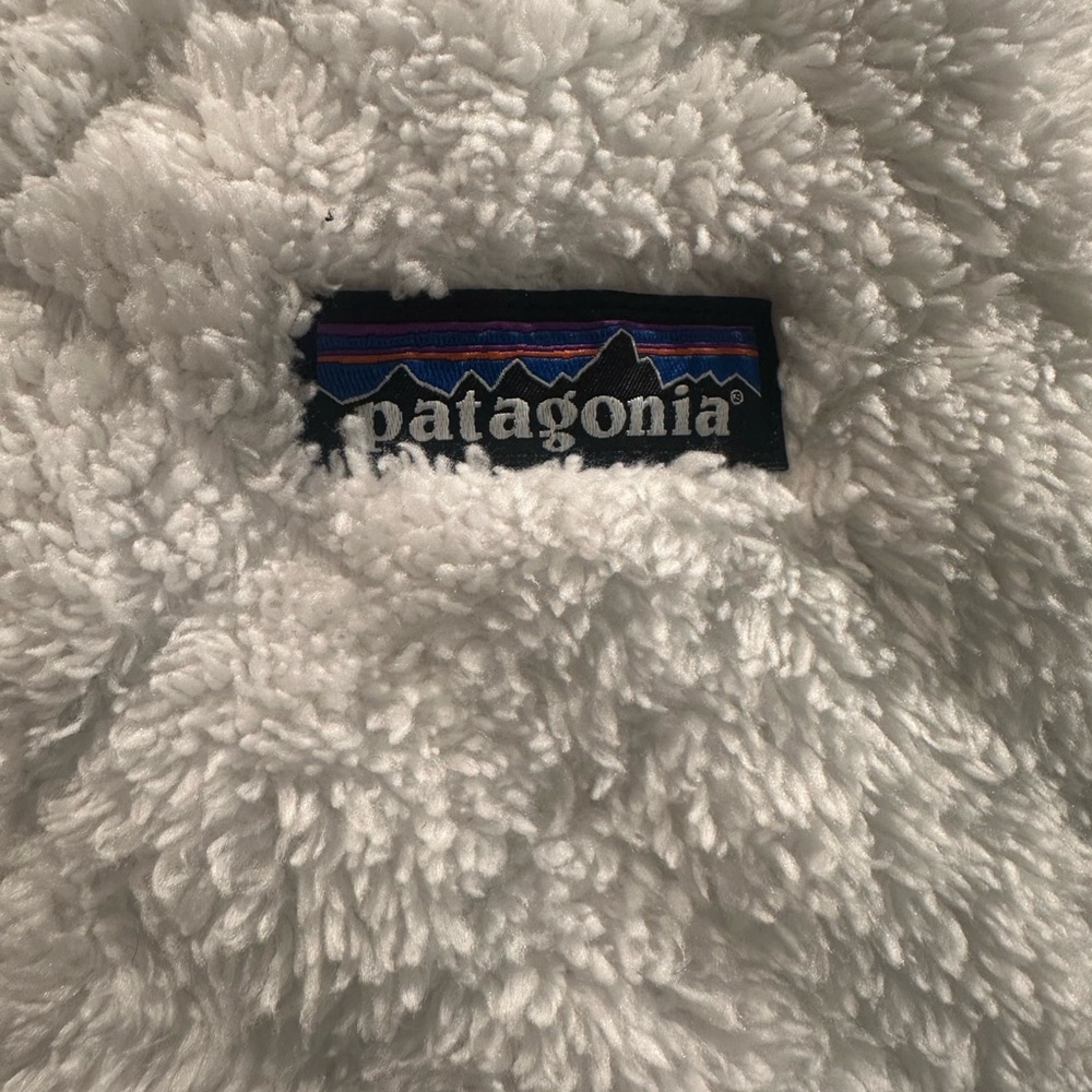Patagonia Reversible White Fleece Vest-Jacket, Small - Picture 2 of 10